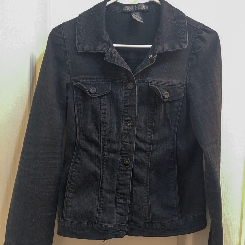 Black jean jacket
